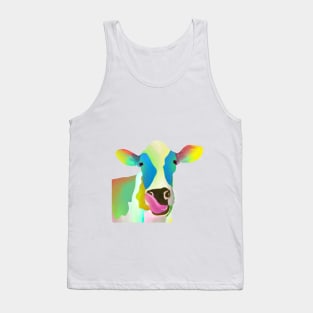 Colorful Cow Tank Top